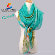LINGSHANG CDX012 girl dress newest design fashion accessories magic cool chiffon scarf